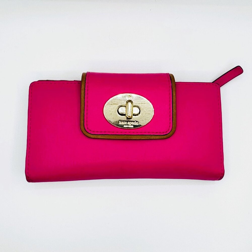Kate Spade leather Fuchsia hot pink Wallet